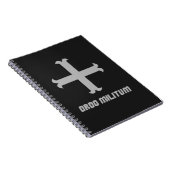 Medieval Knight Cross Emblem ノートブック (右側)