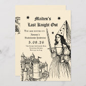 Medieval “Last Knight Out” Bachelorette 招待状