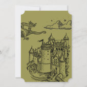 Medieval “Last Knight Out” Bachelorette 招待状 (裏面)