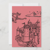 Medieval “Last Knight Out” Bachelorette 招待状 (裏面)