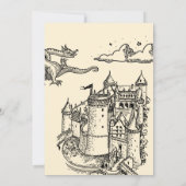 Medieval “Last Knight Out” Bachelorette 招待状 (裏面)