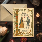 Medieval Manuscript Save the date 招待状
