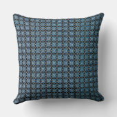 Medieval musicians pillow with blue background クッション (裏面)
