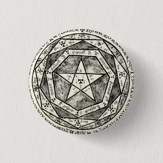 Medieval pentagram 缶バッジ (正面)