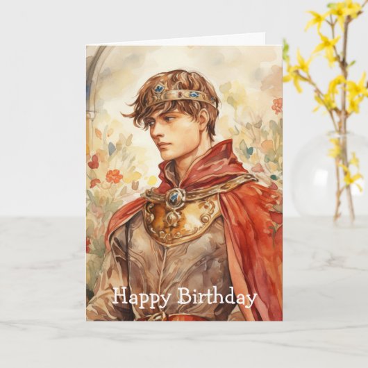 Medieval Prince カード (黄色い花)