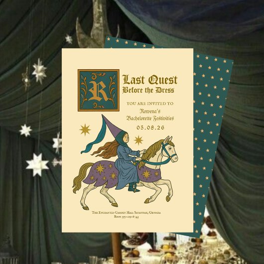 Medieval Princess “Last Quest Bachelorette 招待状