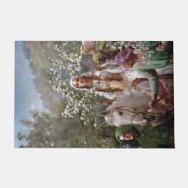 Medieval Queen Guinevere (by John Collier) ドアマット
