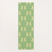 Medieval rabbit in art nouveau pattern ヨガマット (裏面)