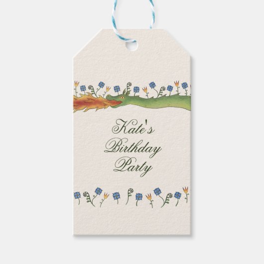 Medieval Ren Faire dragon ギフトタグ (正面)