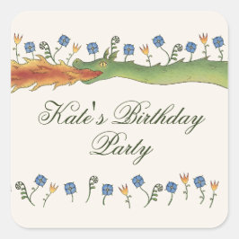 Medieval Ren Faire dragon スクエアシール