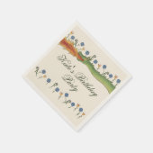 Medieval Ren Faire dragon スタンダードカクテルナプキン (角)