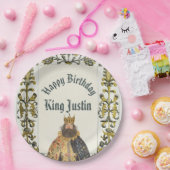 Medieval Renaissance King Birthday ペーパープレート (パーティー)