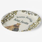 Medieval Renaissance King Birthday ペーパープレート (アングル)