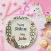 Medieval Renaissance King Birthday  ペーパープレート (パーティー)