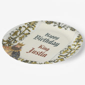 Medieval Renaissance King Birthday  ペーパープレート (アングル)
