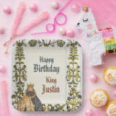 Medieval Renaissance King Birthday ペーパープレート (パーティー)