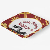 Medieval Renaissance Knight Birthday ペーパープレート (傾斜あり)