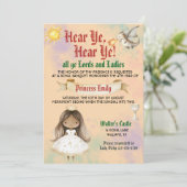 Medieval Royal Princess Birthday Invitation 招待状 (スタンド正面)