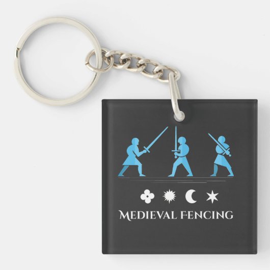 Medieval Sword Guards – Minimal Three Stances キーホルダー (正面)