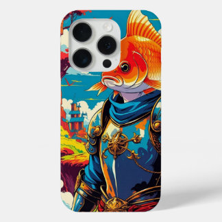 "Medieval Warrior Fish – Fantasy Battle Art" iPhone 15 Proケース