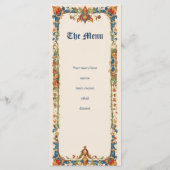 Medieval Wedding, Ancient Manuscript メニュー (裏面)