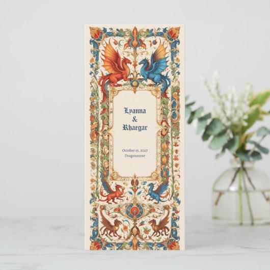 Medieval Wedding, Ancient Manuscript メニュー (スタンド正面)