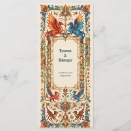 Medieval Wedding, Ancient Manuscript メニュー