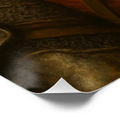 Medieval Wolf Warrior Fantasy Knight Portrait ポスター (コーナー)