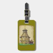 Medieval Wooden Watchtower and Fortress ラゲッジタグ (正面縦)