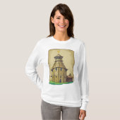 Medieval Wooden Watchtower and Fortress Tシャツ (正面フル)