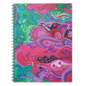 Medilludesignの内部の庭バイオレットの緑 ノートブック (正面)