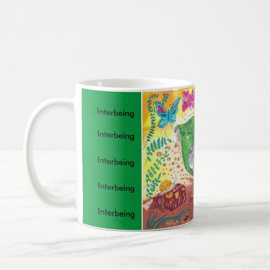 Medilludesign - Interbeingのマグのコップ コーヒーマグカップ (左)