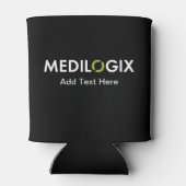 MEDILOGIXクーラーボックスホワイトロゴ追加文字 缶クーラー (裏面)