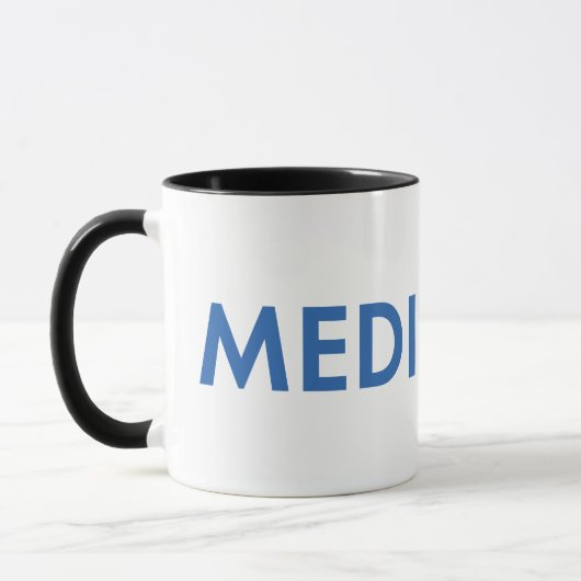 MEDILOGIX Coffee Mug Wrap文字標準ロゴ マグカップ (左)