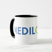 MEDILOGIX Coffee Mug Wrap文字標準ロゴ マグカップ (正面左)