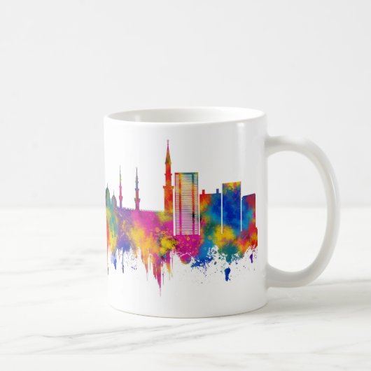Medina Saudi Arabia Skyline コーヒーマグカップ (右)