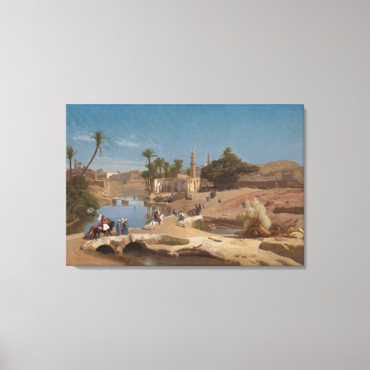 Medinet ElFayoumの眺め キャンバスプリント (正面)