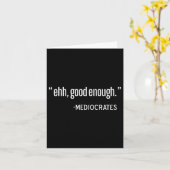 Mediocrates Funny Philosopher, Philosophy Quote Pu カード (黄色い花)