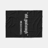 Mediocrates Funny Philosopher, Philosophy Quote Pu フリースブランケット (正面(横))