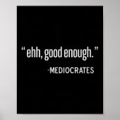 Mediocrates Funny Philosopher, Philosophy Quote Pu ポスター (正面)