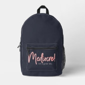 Mediocre! Backpack プリントバックパック (正面)