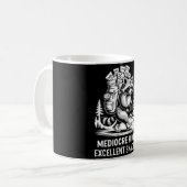 Mediocre hiker excellent snacker funny raccoon コーヒーマグカップ (正面左)