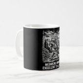 Mediocre hiker excellent snacker funny raccoon コーヒーマグカップ (正面左)