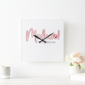Mediocre on a Good Day Wall Clock スクエア壁時計 (ホーム)