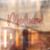 Mediocre! transparent window cling ウィンドウサイン (シート2)