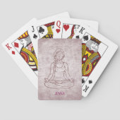 Meditating Lady Custom Name トランプ (裏面)