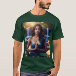 MEDITATION - ヨガ - ウェルネス - 今を生きる Tシャツ