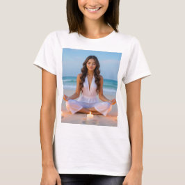 MEDITATION - ヨガ - ウェルネス - 今を生きる Tシャツ