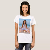 MEDITATION - ヨガ - ウェルネス - 今を生きる Tシャツ (正面フル)