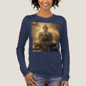 MEDITATION - ヨガ - 今を生きる トライブレンドＴシャツ (正面)